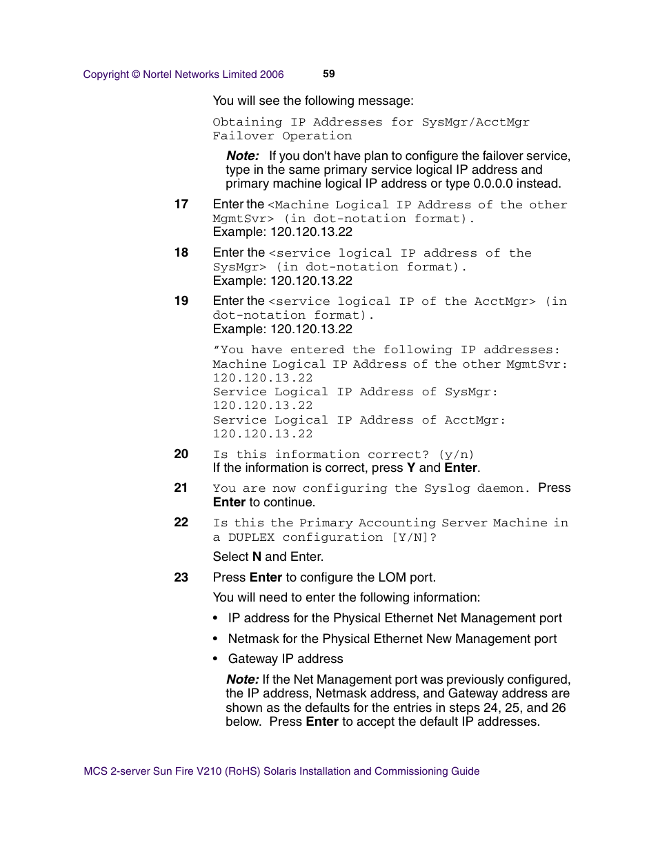 Nortel Networks Sun Fire V210 (RoHS) User Manual | Page 59 / 176