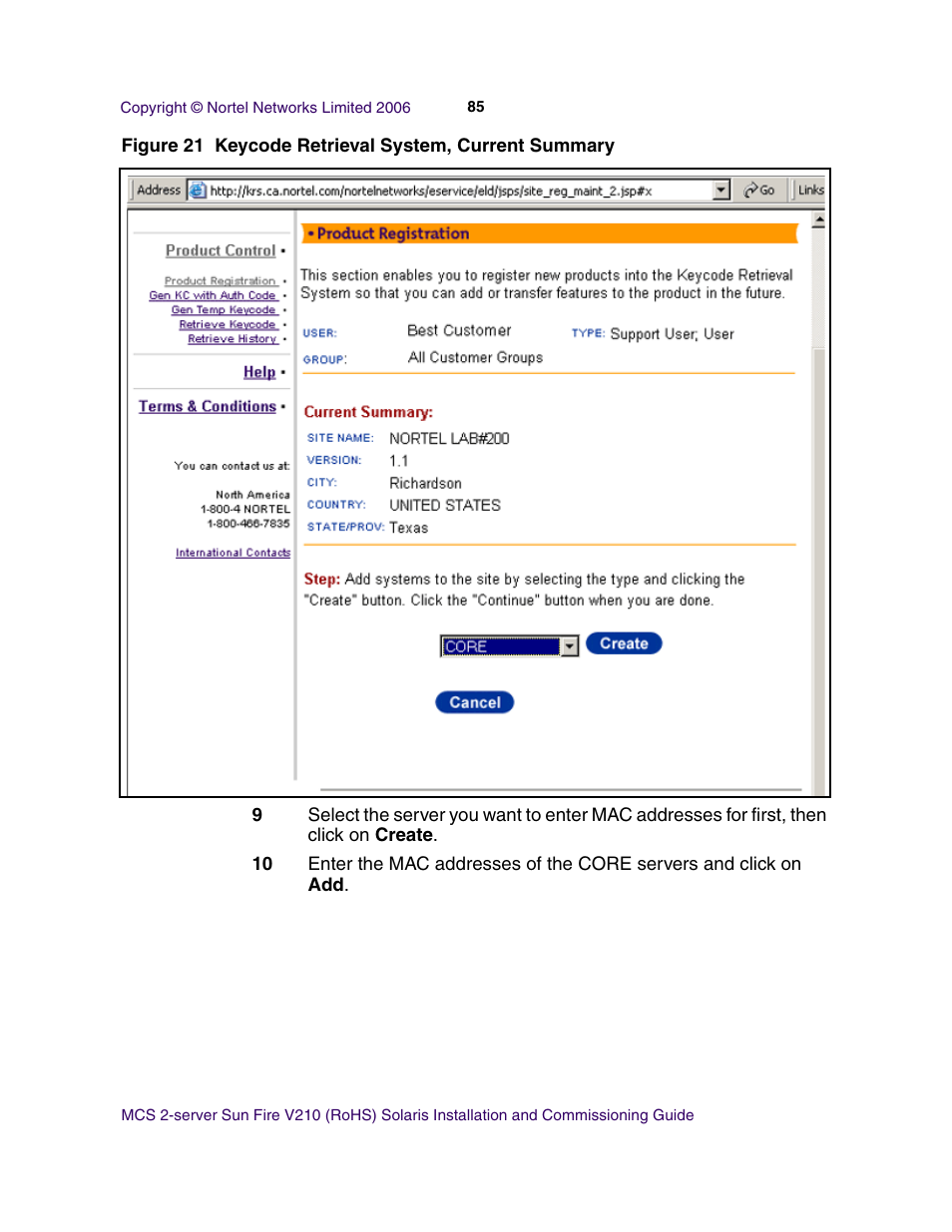 Nortel Networks Sun Fire V210 (RoHS) User Manual | Page 85 / 176