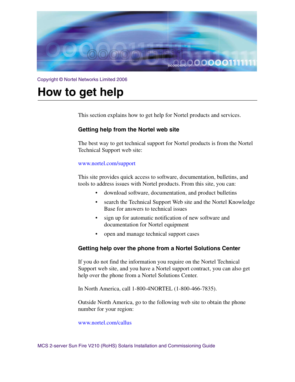 How to get help | Nortel Networks Sun Fire V210 (RoHS) User Manual | Page 9 / 176