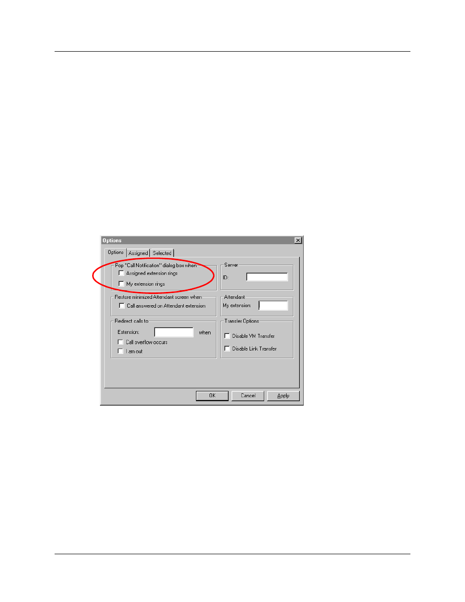 Setting up other attendant features, Call notification | Nortel Networks Attendant Console User Manual | Page 19 / 96