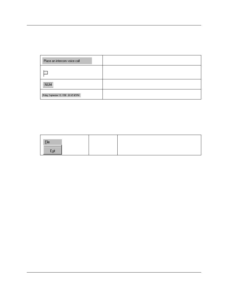 Status bar, Attendant console menus | Nortel Networks Attendant Console User Manual | Page 24 / 96
