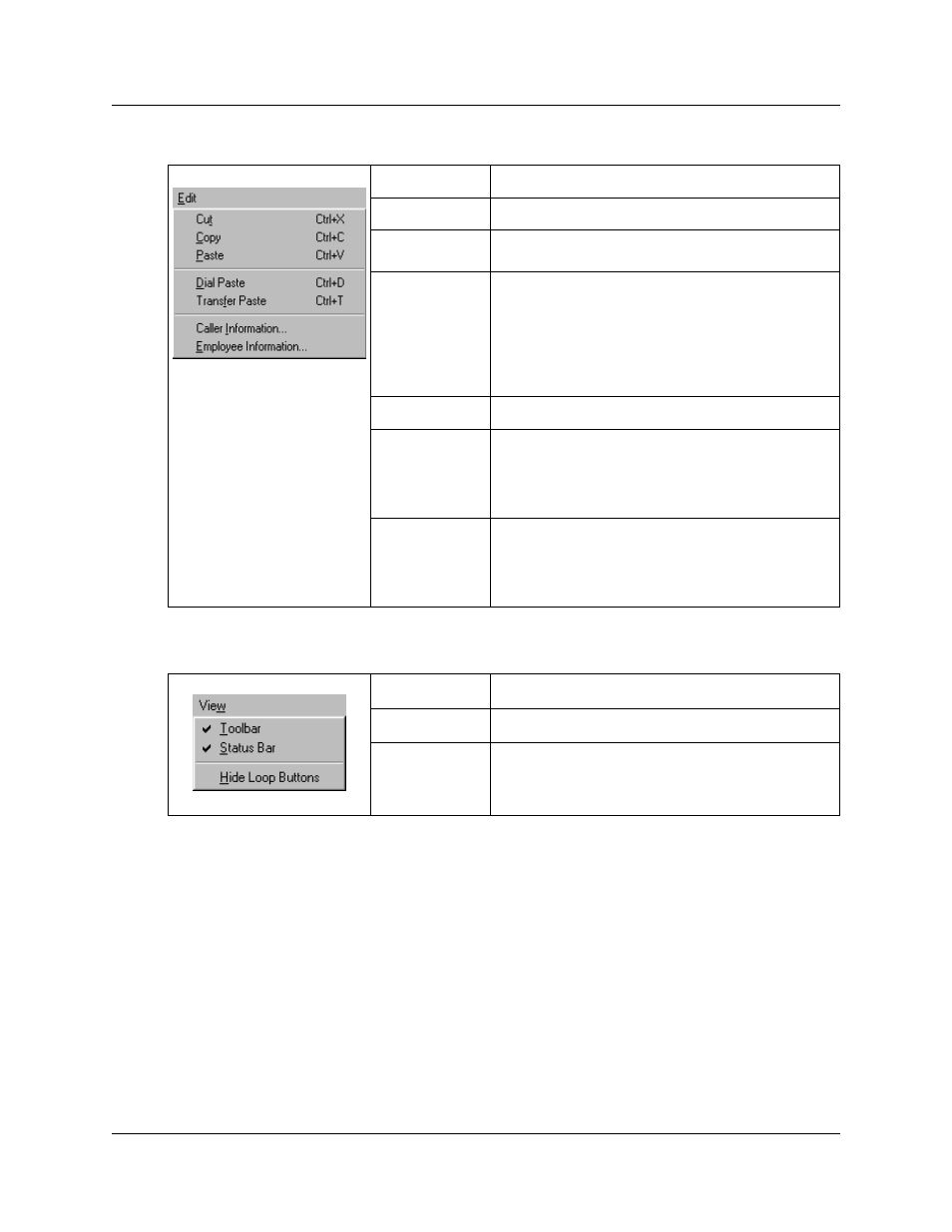 Edit menu view menu | Nortel Networks Attendant Console User Manual | Page 25 / 96