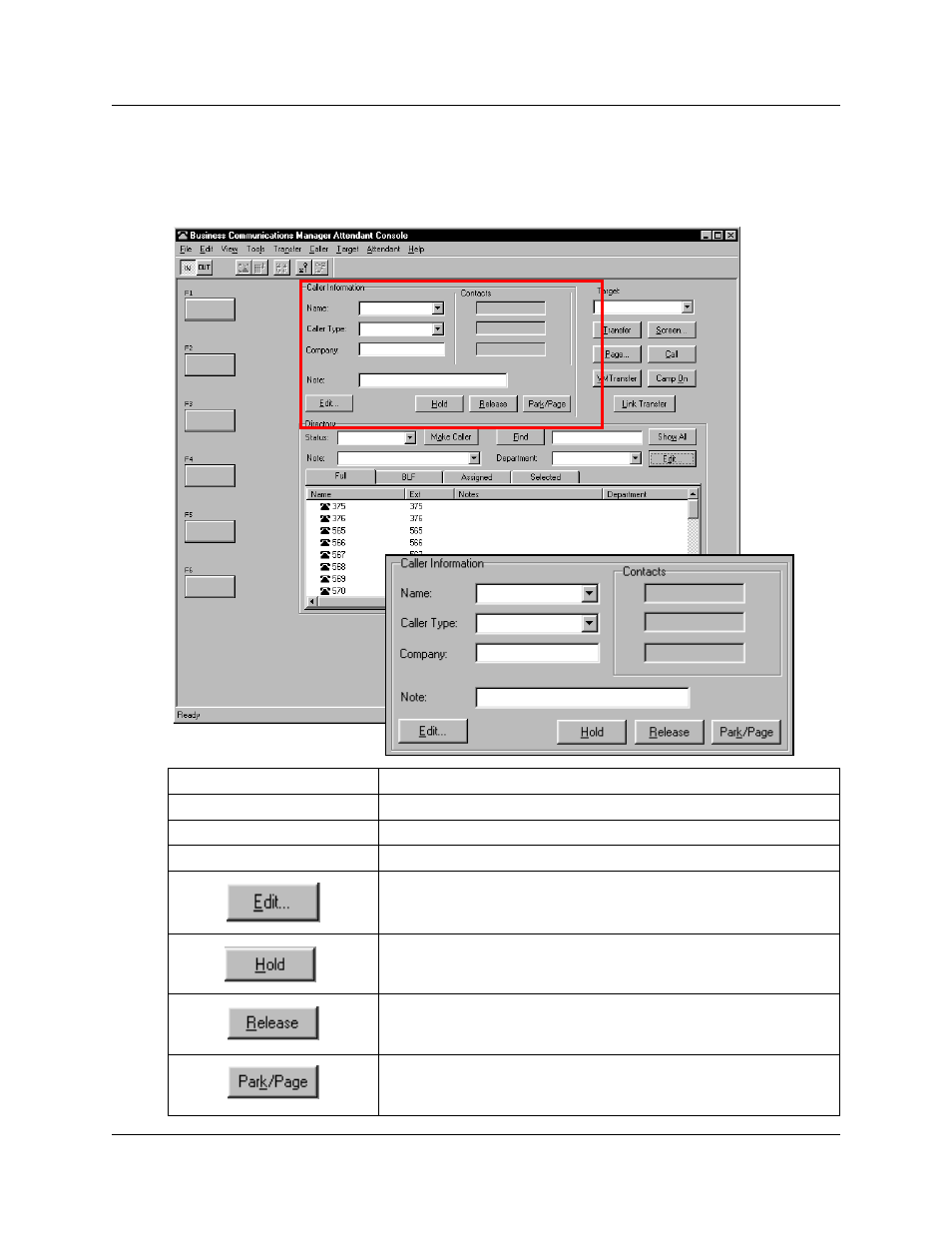 Using caller information options | Nortel Networks Attendant Console User Manual | Page 34 / 96