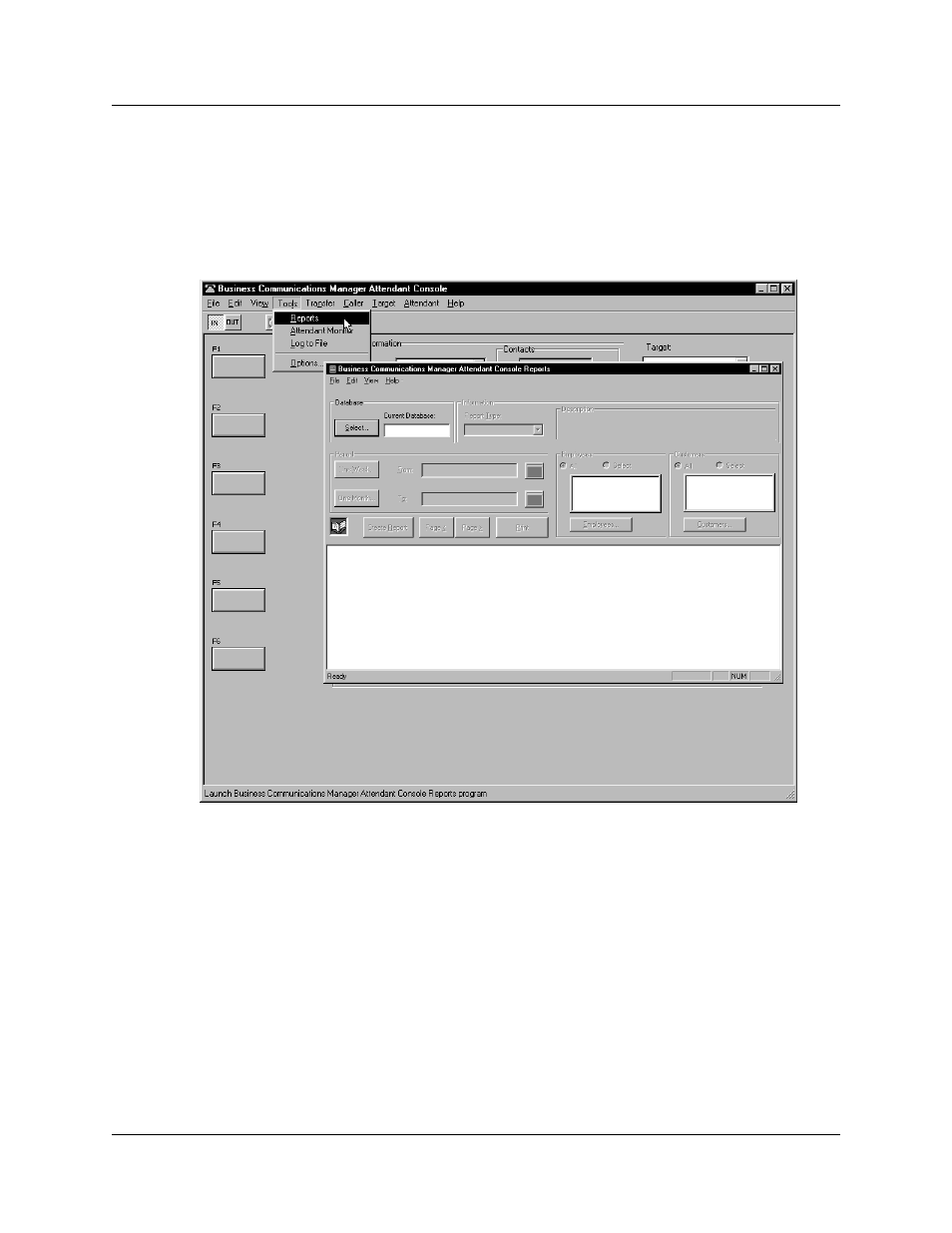 About the reports window | Nortel Networks Attendant Console User Manual | Page 80 / 96