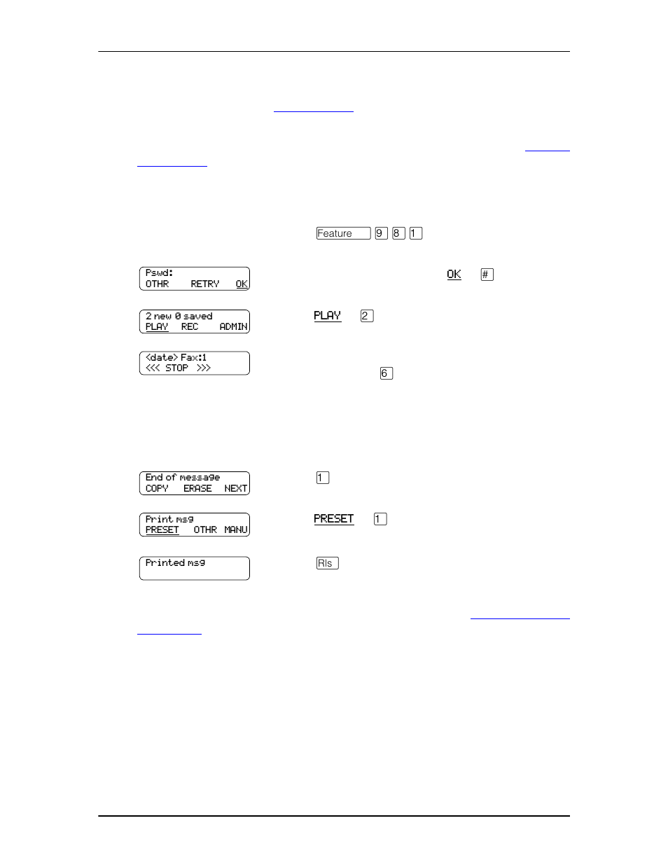 Printing a fax message, Printing a fax message 15 | Nortel Networks Enterprise Edge 2.0 Voice Messaging Fax User Manual | Page 15 / 24