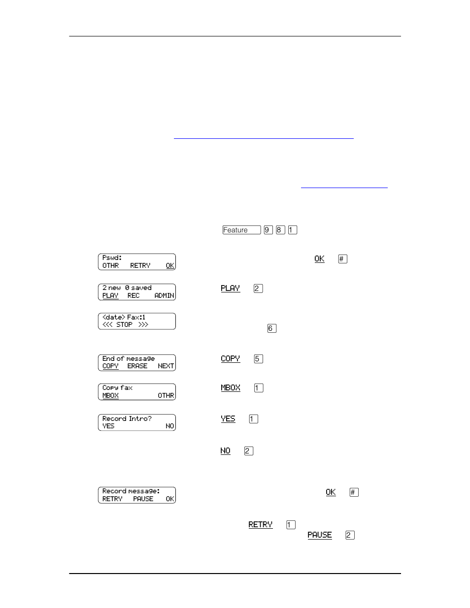 Forwarding a fax message to another mailbox, Forwarding a fax message to another mailbox 20, 20, or | Nortel Networks Enterprise Edge 2.0 Voice Messaging Fax User Manual | Page 20 / 24