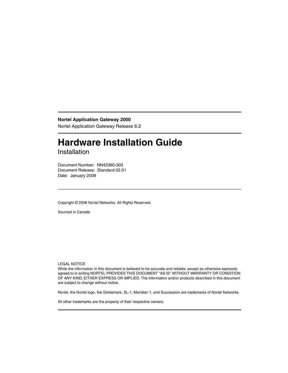 Nortel Networks 2000 User Manual | 28 pages