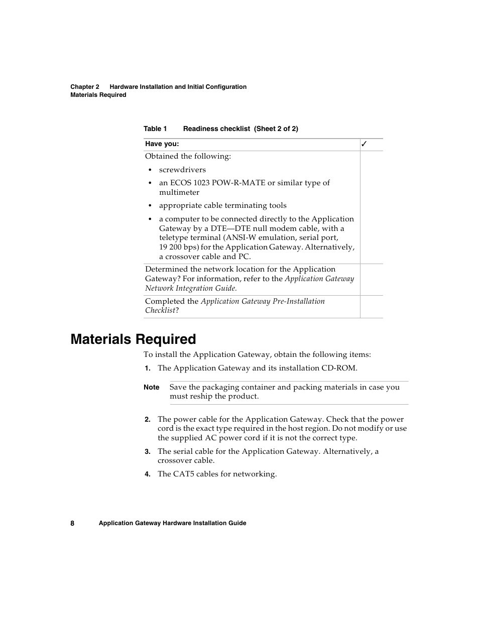 Materials required | Nortel Networks 2000 User Manual | Page 16 / 28