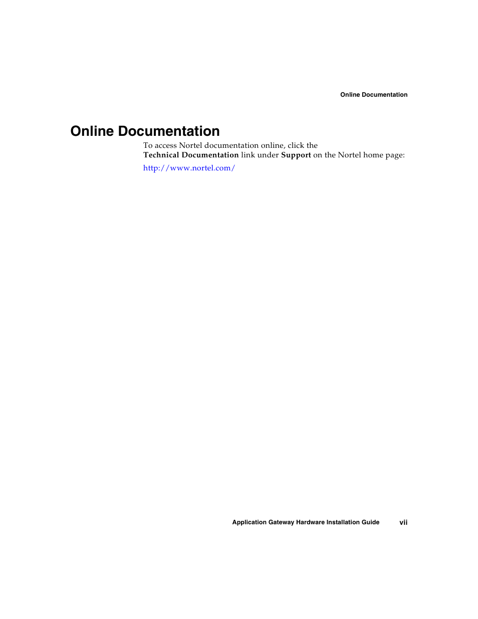 Online documentation | Nortel Networks 2000 User Manual | Page 7 / 28