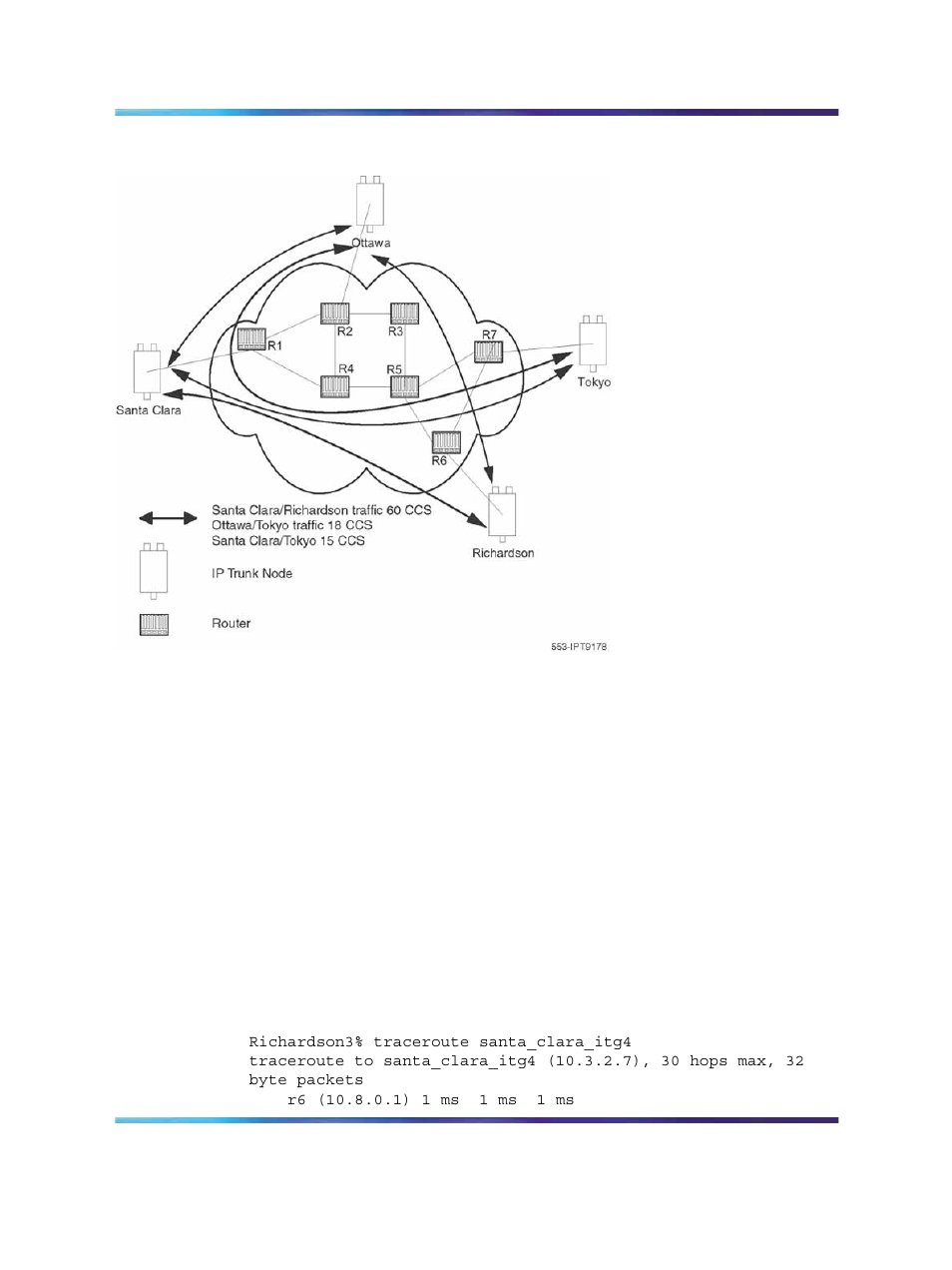 Route link traffic estimation, Insufficient link capacity | Nortel Networks NN43001-563 User Manual | Page 124 / 490