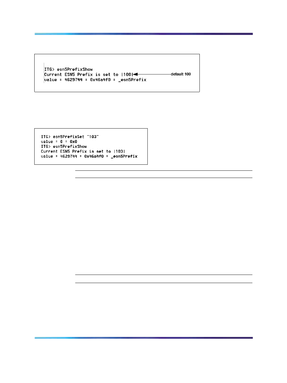 Figure 62 esn5prefixshow, Figure 63 esn5prefixset | Nortel Networks NN43001-563 User Manual | Page 271 / 490