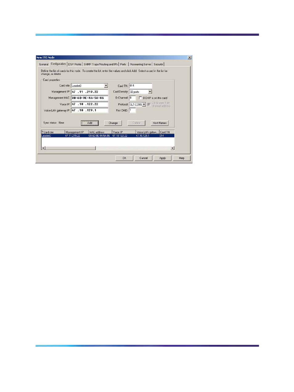 Provision the dsp data | Nortel Networks NN43001-563 User Manual | Page 306 / 490