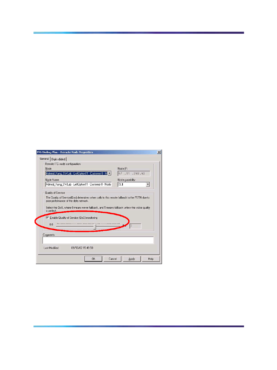 Figure 119 selected remote node | Nortel Networks NN43001-563 User Manual | Page 325 / 490