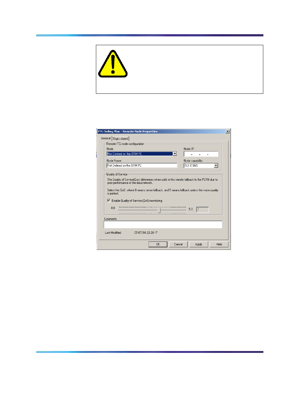 Figure 126 remote node properties general tab | Nortel Networks NN43001-563 User Manual | Page 330 / 490