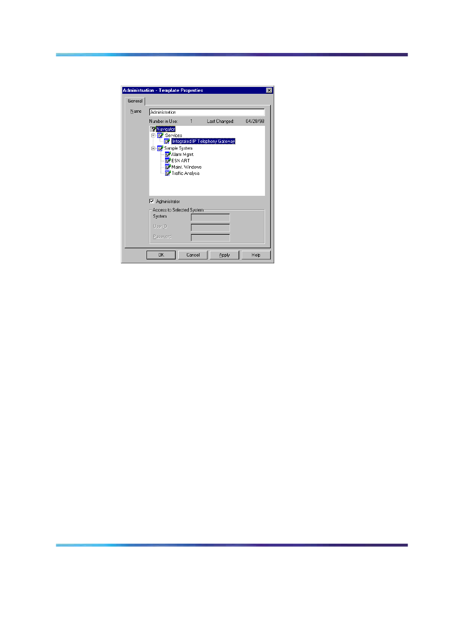 Figure 146 mat user template, Figure 146 "mat, Backup and restore operations | Alarm notification | Nortel Networks NN43001-563 User Manual | Page 359 / 490