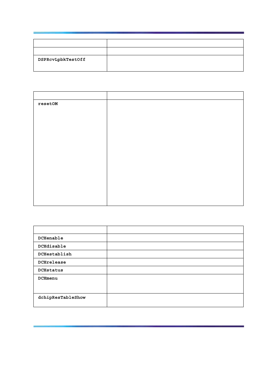 Table 65 operational measurement command, Table 66 dchip-only commands, Table 66 "dchip-only | Nortel Networks NN43001-563 User Manual | Page 405 / 490