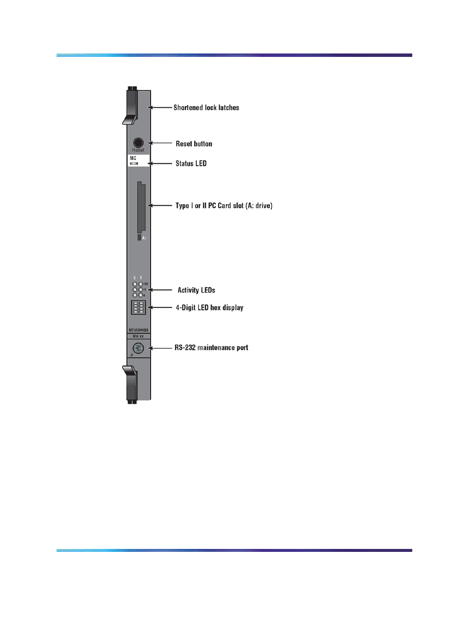 Ntvq01bb hardware, Figure 10 media card 32-port trunk card | Nortel Networks NN43001-563 User Manual | Page 52 / 490