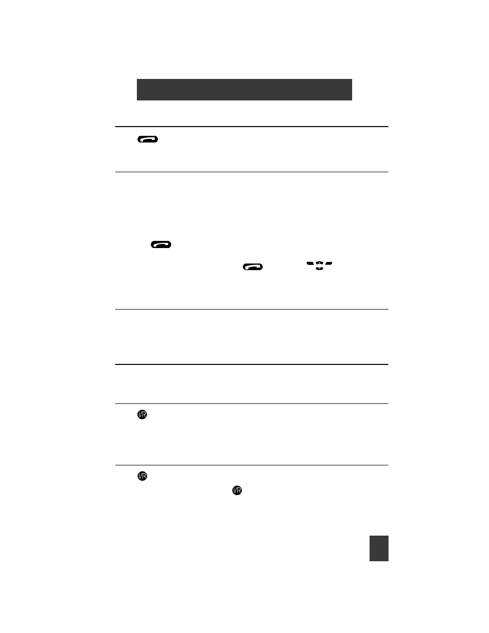 End a call, Receive a call, Mute a call | Reject a call, Inquiry call, Conference call | Nortel Networks C4050 User Manual | Page 10 / 29