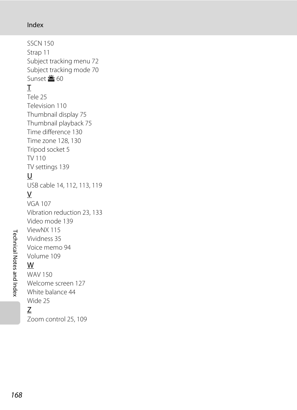 Nortel Networks COOLPIX S8000 User Manual | Page 180 / 184