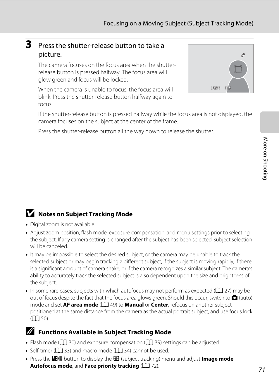Press the shutter-release button to take a picture | Nortel Networks COOLPIX S8000 User Manual | Page 83 / 184