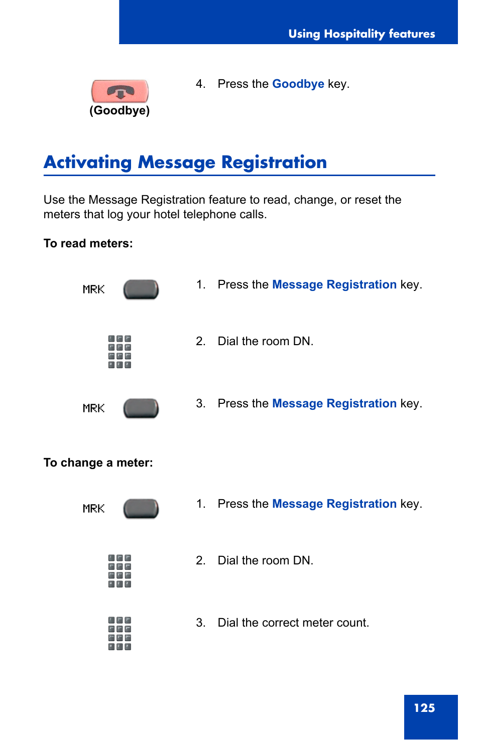 Activating message registration | Nortel Networks 2002 User Manual | Page 125 / 152