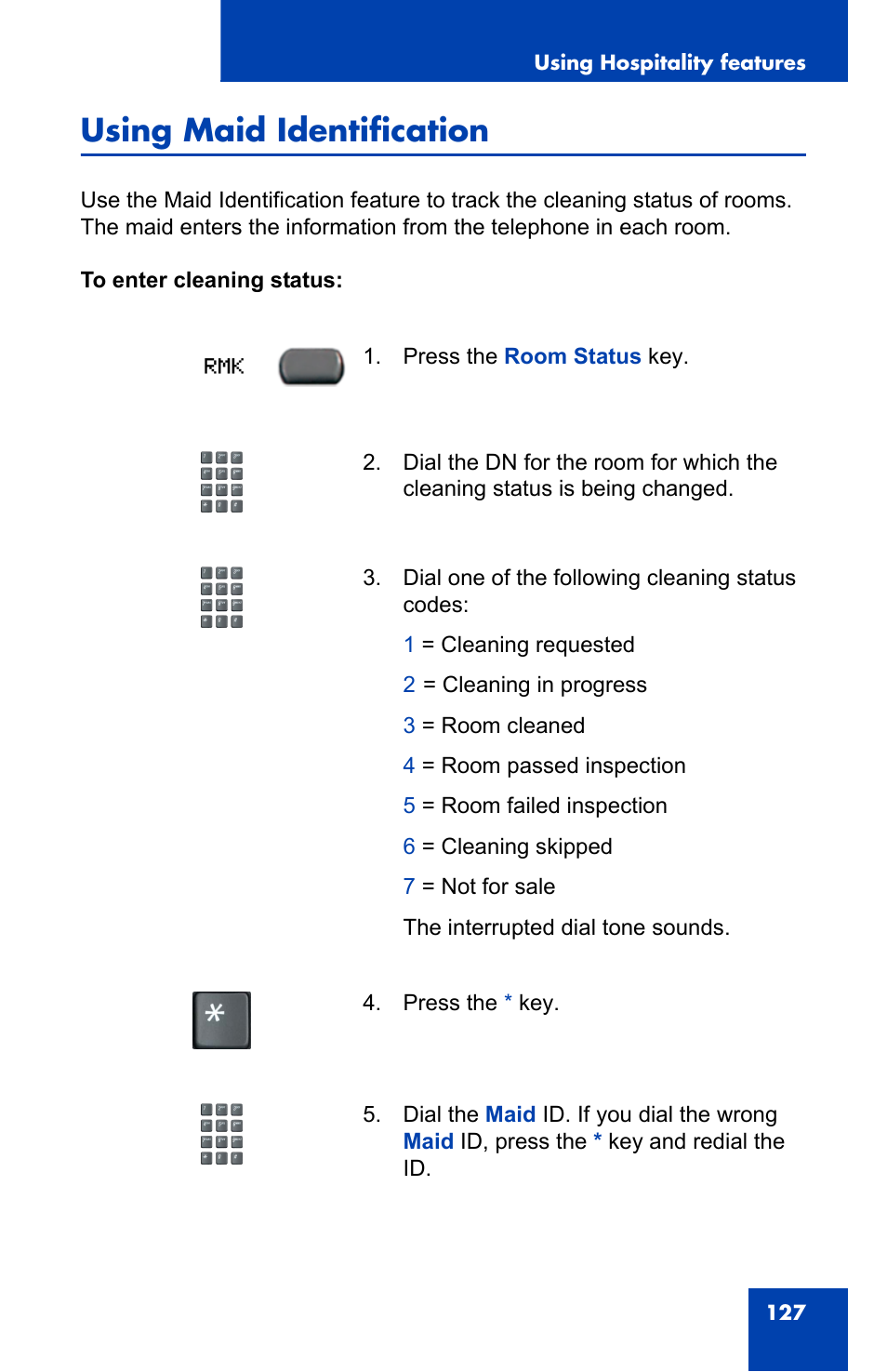 Using maid identification | Nortel Networks 2002 User Manual | Page 127 / 152