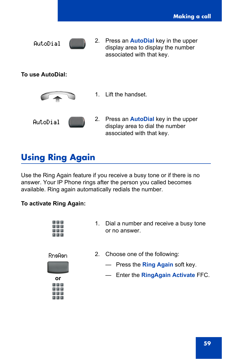 Using ring again | Nortel Networks 2002 User Manual | Page 59 / 152