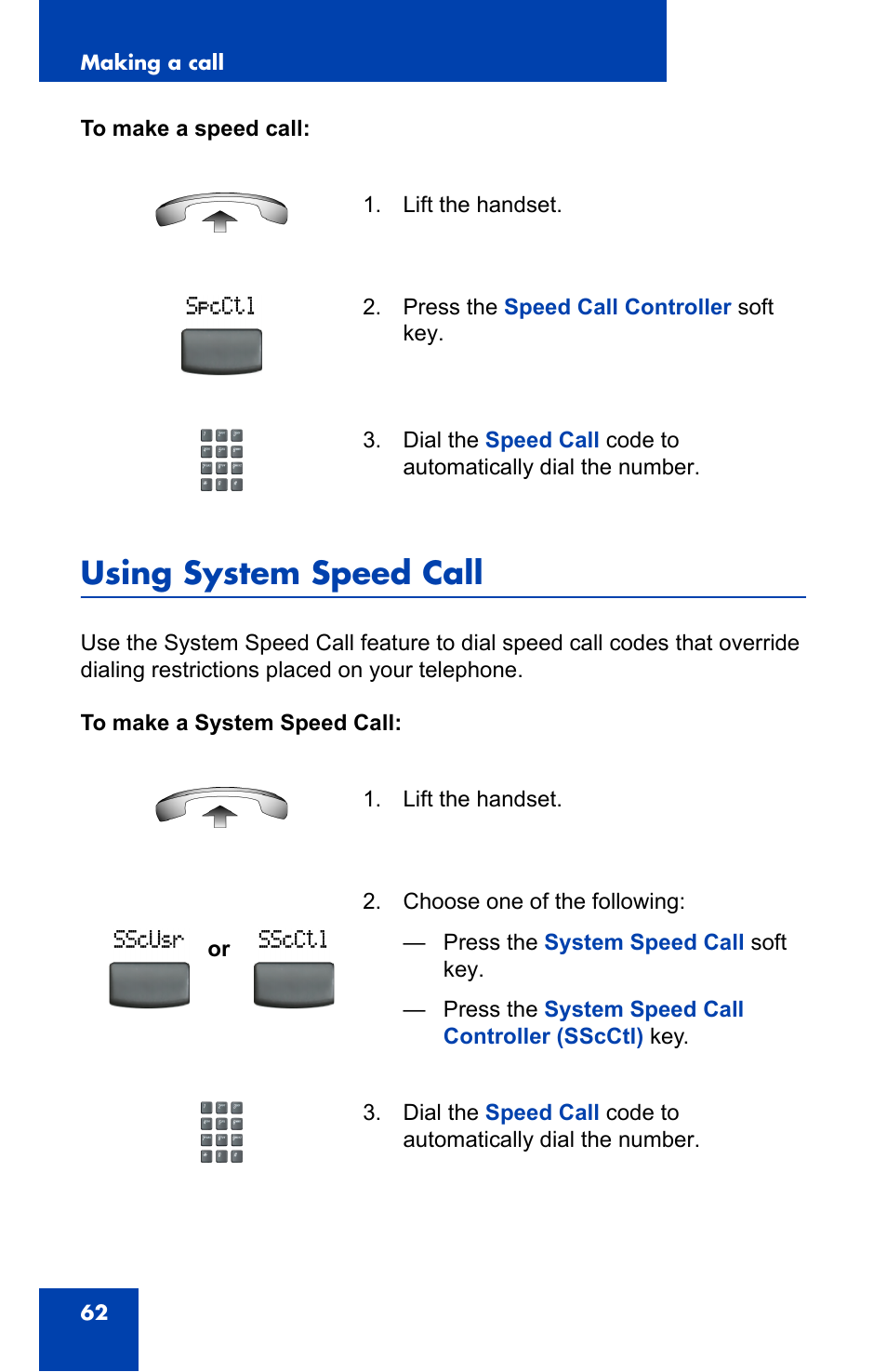 Using system speed call | Nortel Networks 2002 User Manual | Page 62 / 152