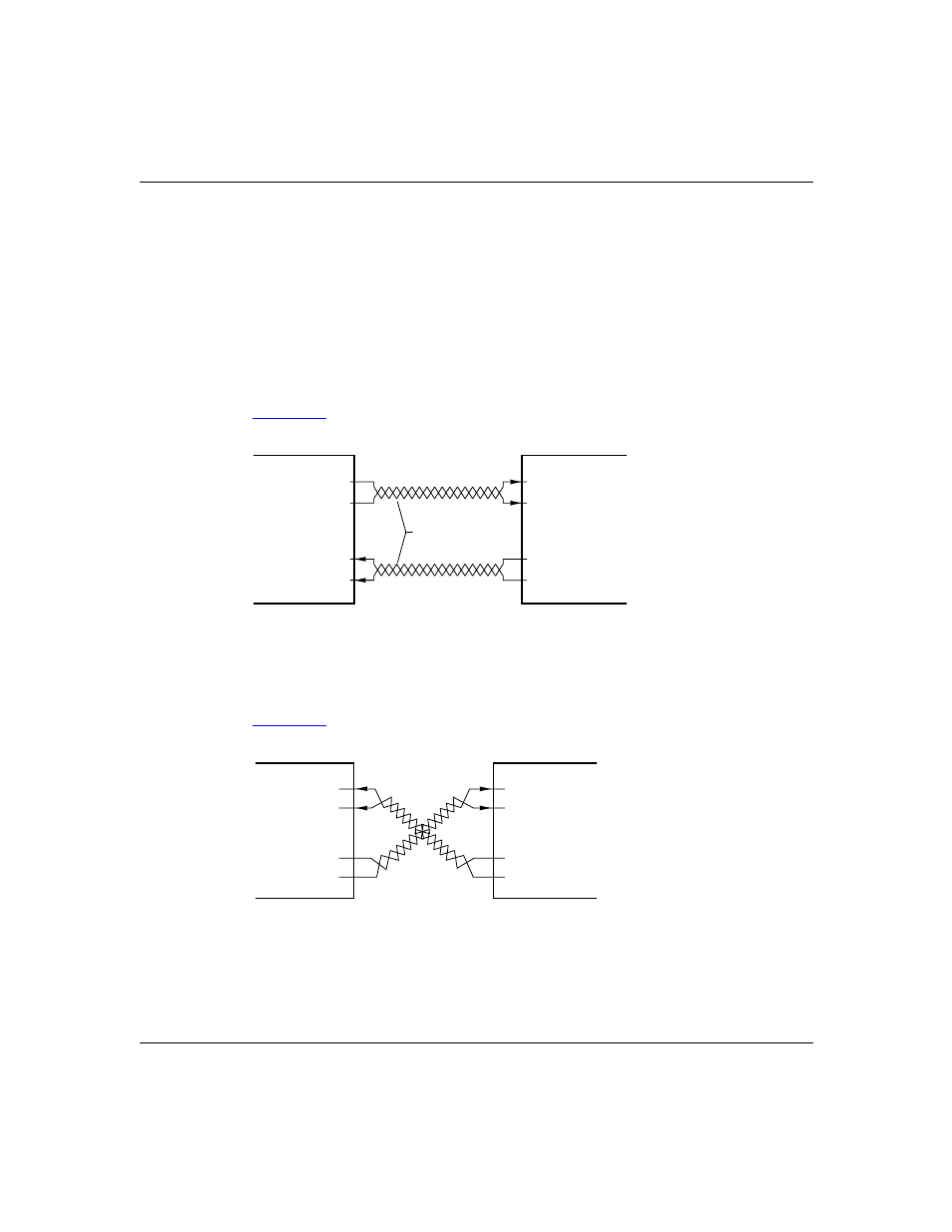 Straight-through and crossover cables, Figure b-1, Figure b-2 | Nortel Networks 70 Series User Manual | Page 54 / 56