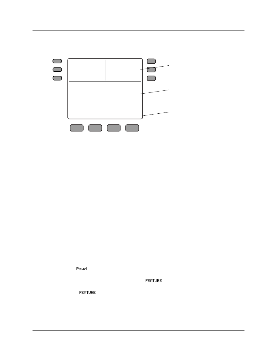 Button label area, Information area, Feature options area | Nortel Networks i2004 User Manual | Page 6 / 14