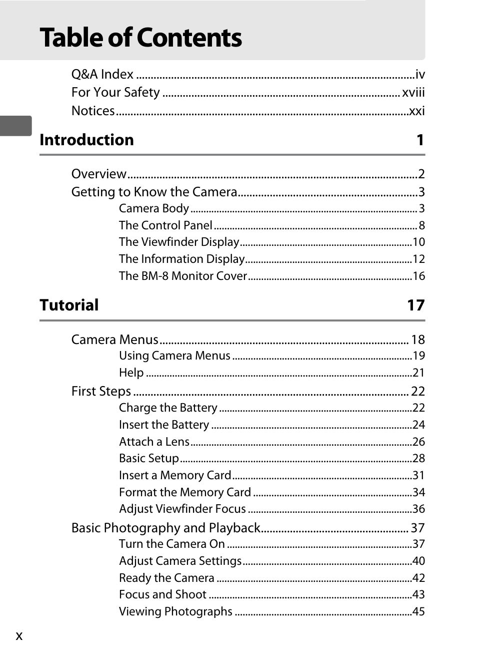 Nikon D300s User Manual | Page 12 / 432