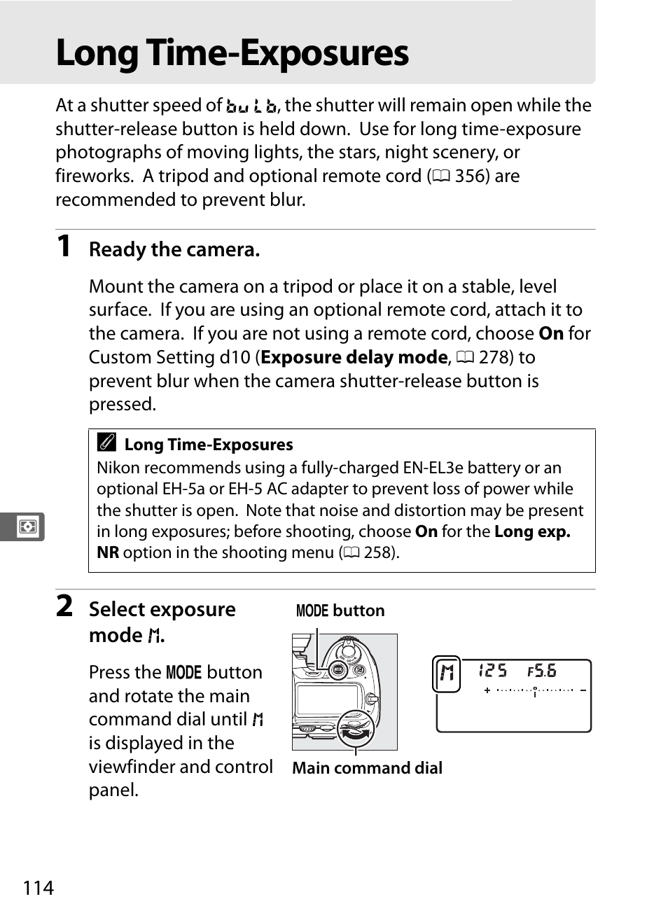 Long time-exposures | Nikon D300s User Manual | Page 140 / 432