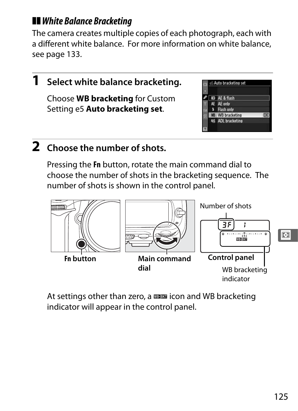 White balance bracketing | Nikon D300s User Manual | Page 151 / 432