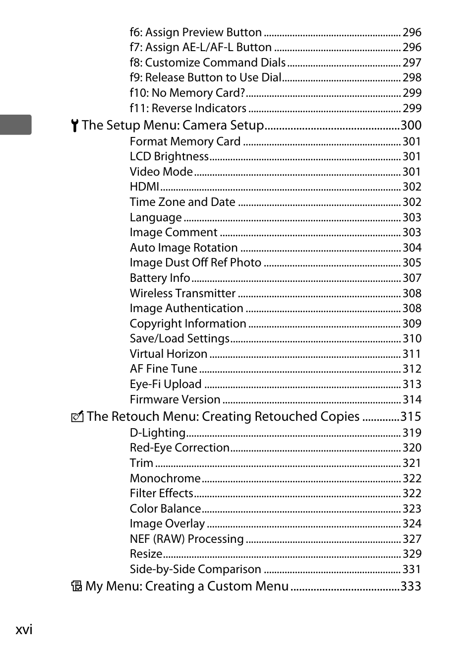 Nikon D300s User Manual | Page 18 / 432