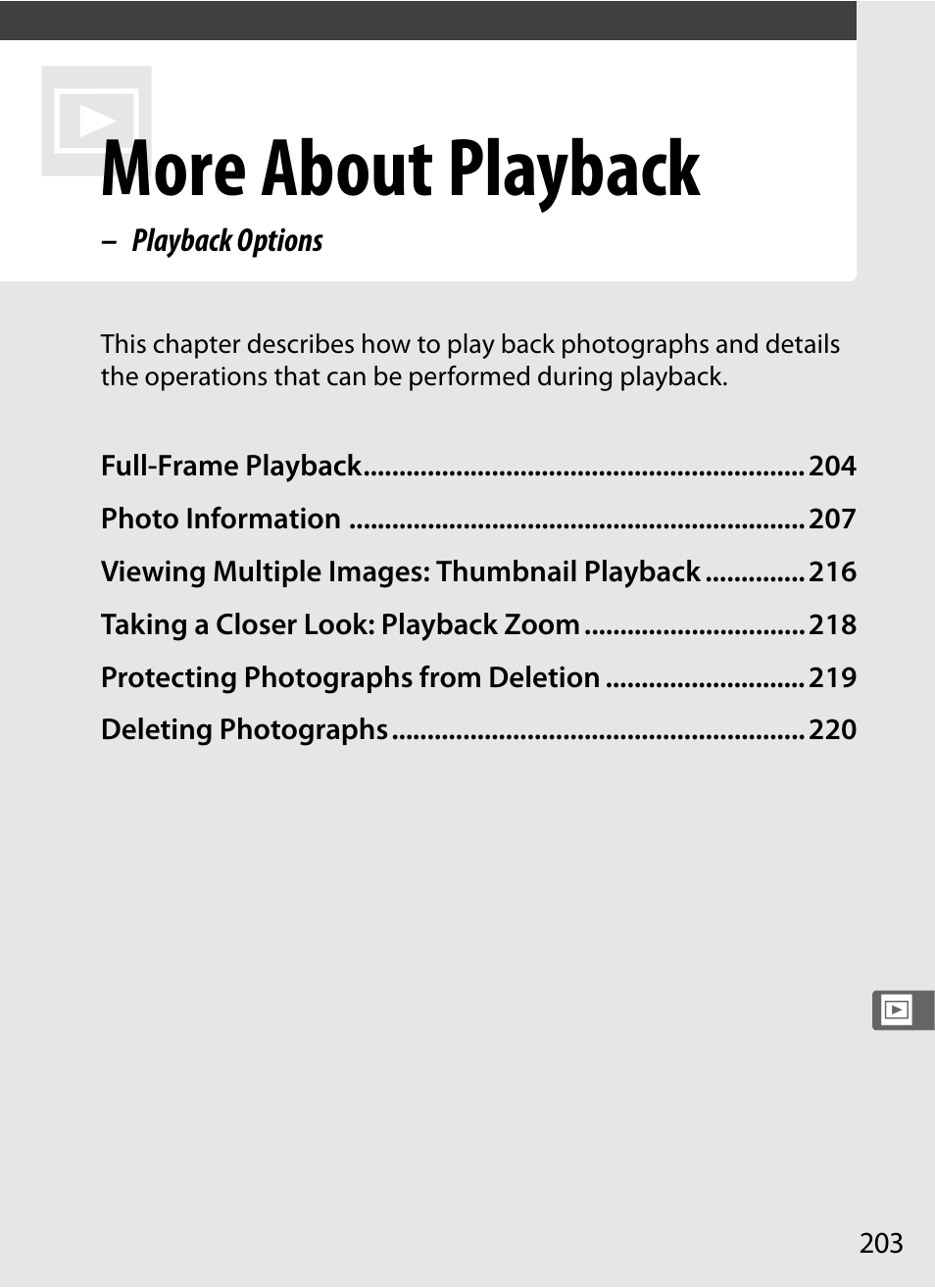 More about playback | Nikon D300s User Manual | Page 229 / 432