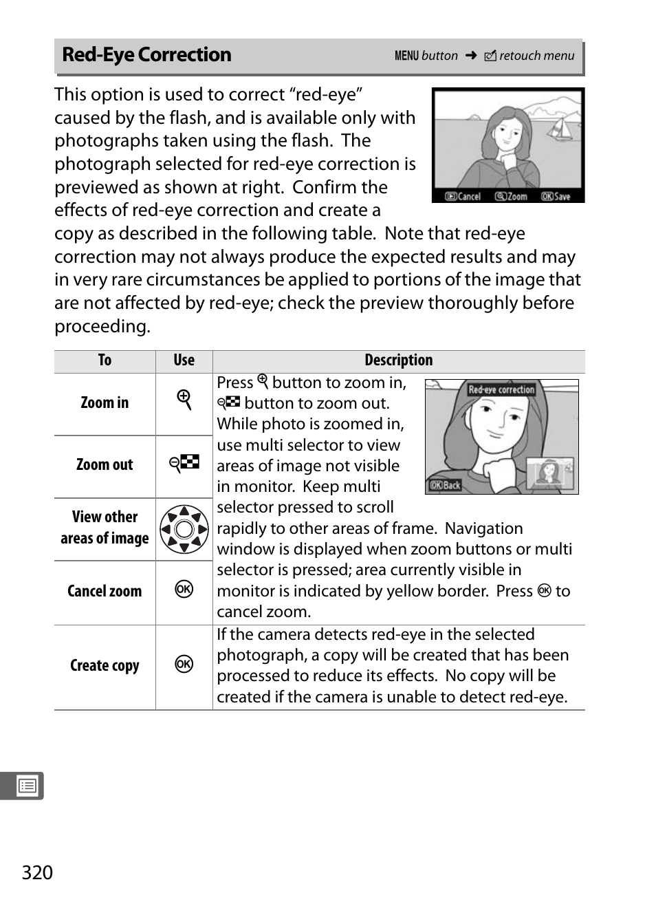 Red-eye correction | Nikon D300s User Manual | Page 346 / 432
