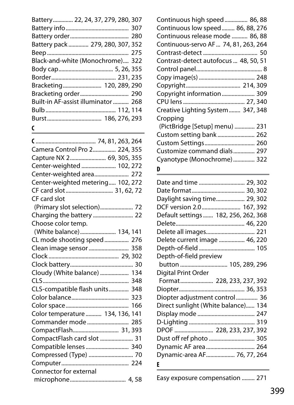 Nikon D300s User Manual | Page 425 / 432