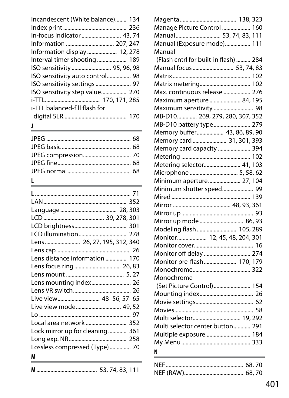 Nikon D300s User Manual | Page 427 / 432