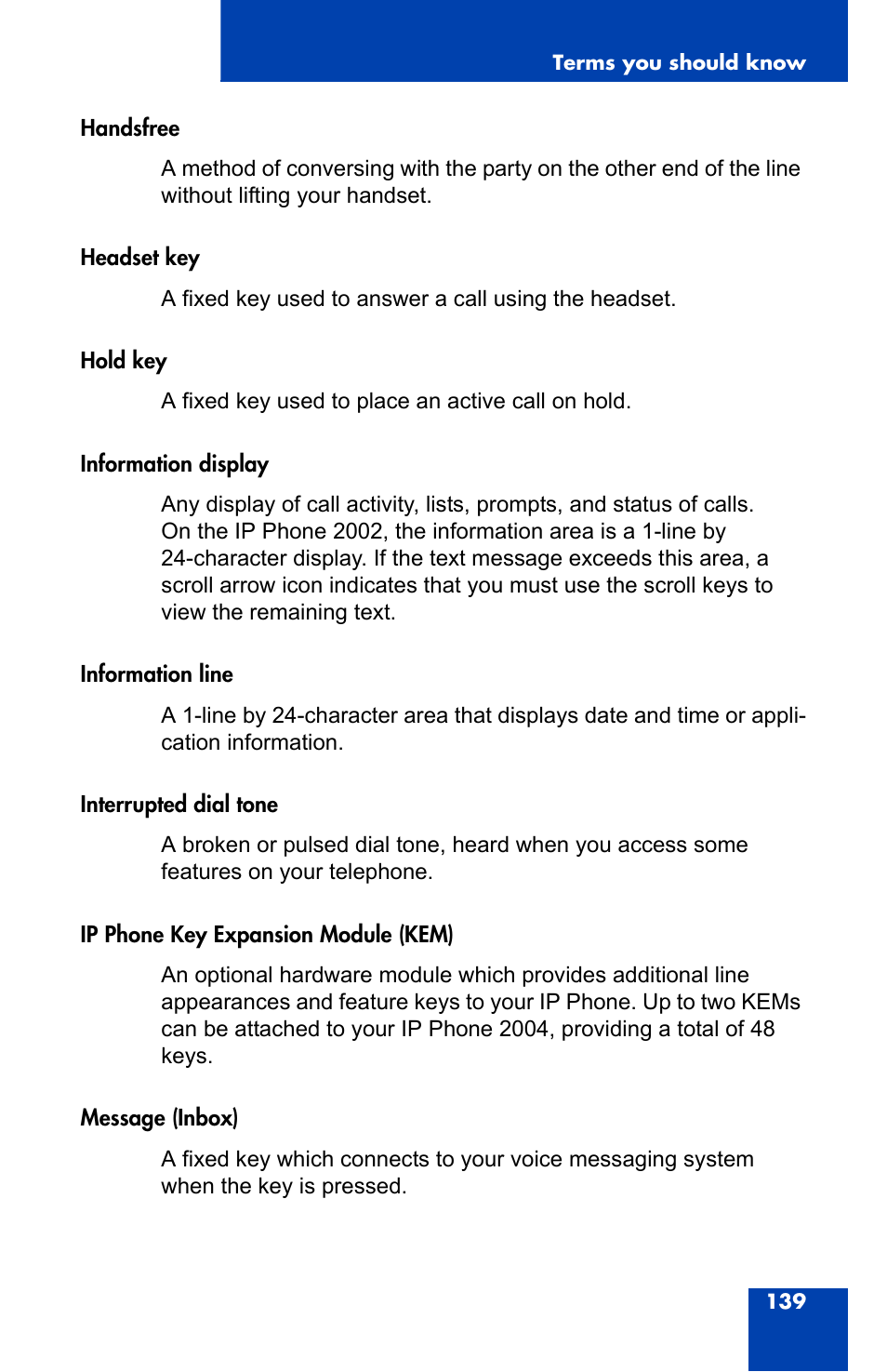 Nortel Networks 2004 User Manual | Page 139 / 150