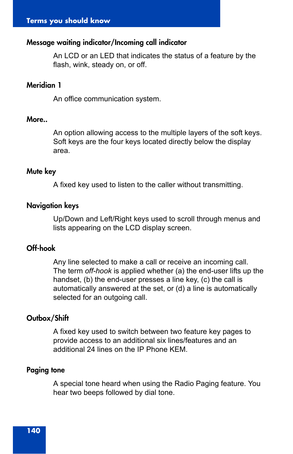 Nortel Networks 2004 User Manual | Page 140 / 150