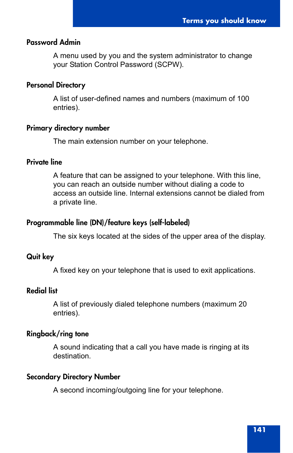 Nortel Networks 2004 User Manual | Page 141 / 150