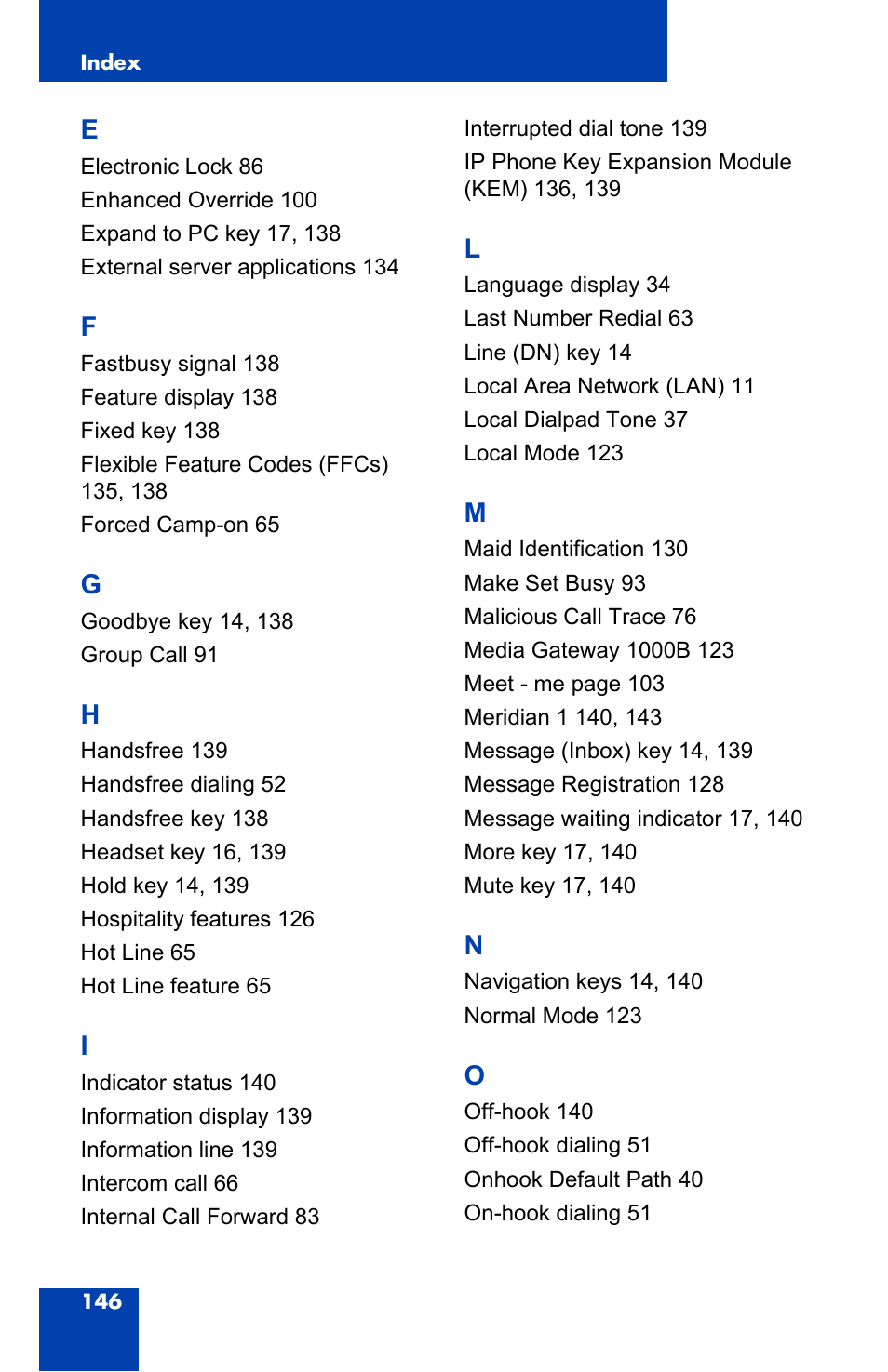 Nortel Networks 2004 User Manual | Page 146 / 150