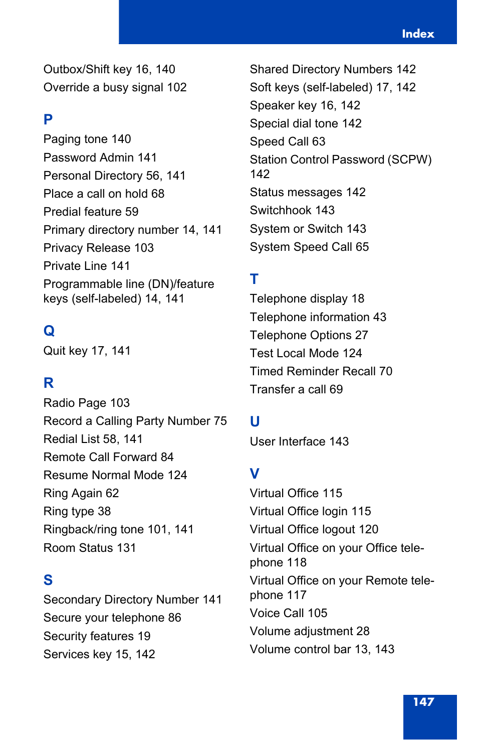 Nortel Networks 2004 User Manual | Page 147 / 150