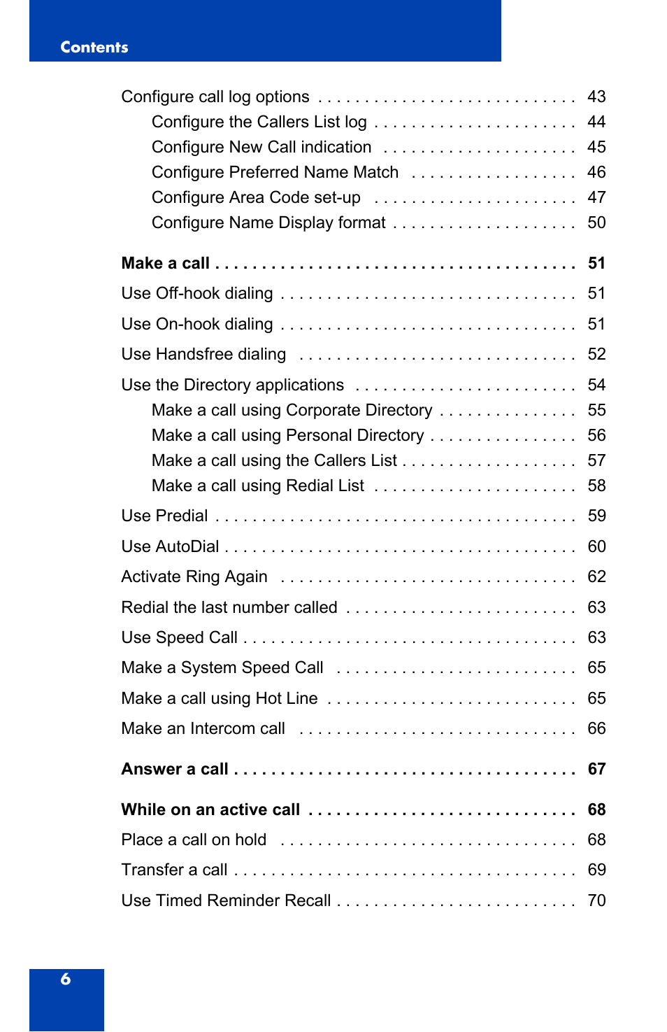 Nortel Networks 2004 User Manual | Page 6 / 150