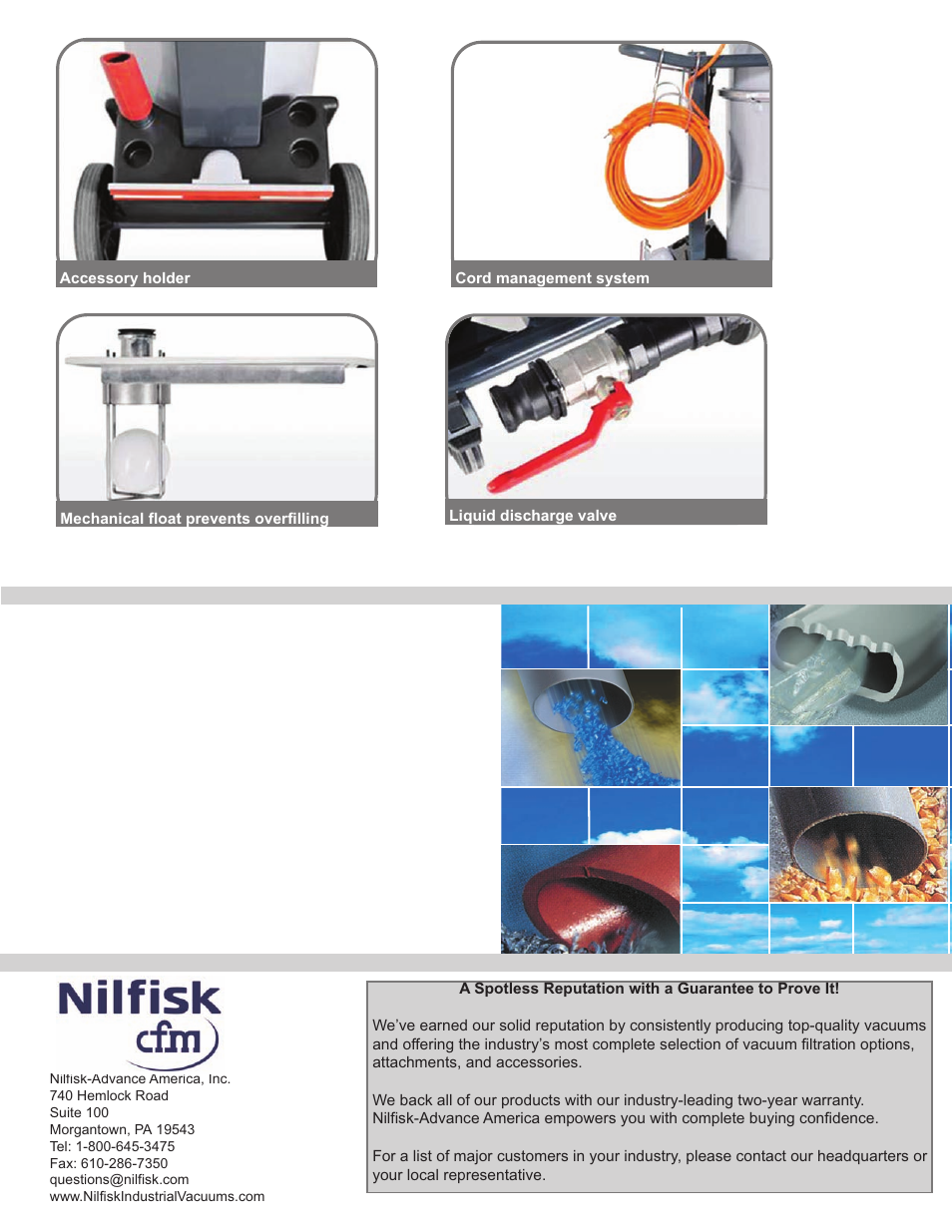 Nilfisk-Advance America CFM WSS 100 User Manual | Page 4 / 4