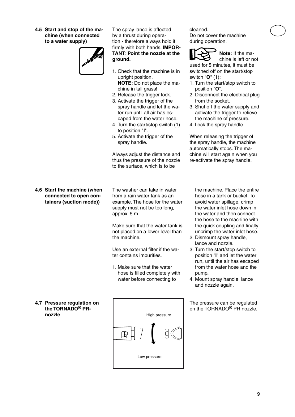 Nilfisk-Advance America P 130.2 User Manual | Page 9 / 20