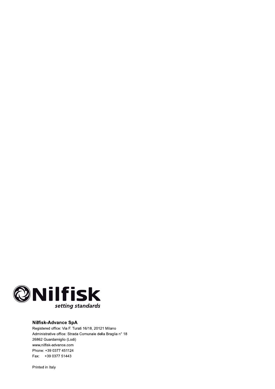 Nilfisk-Advance America RS 1300 User Manual | Page 224 / 224