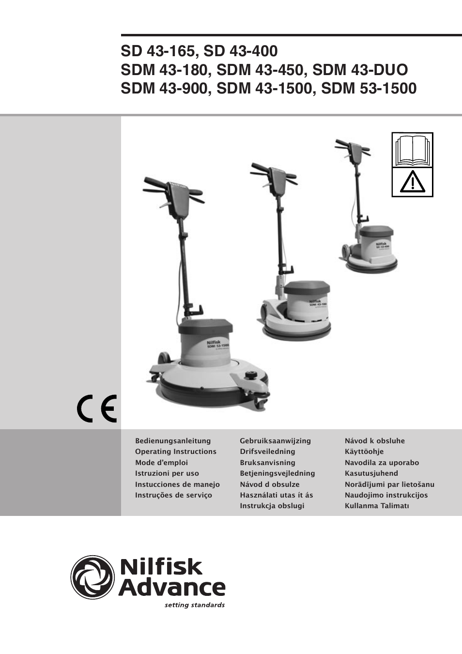 Nilfisk-Advance America SD 43-400 User Manual | 70 pages