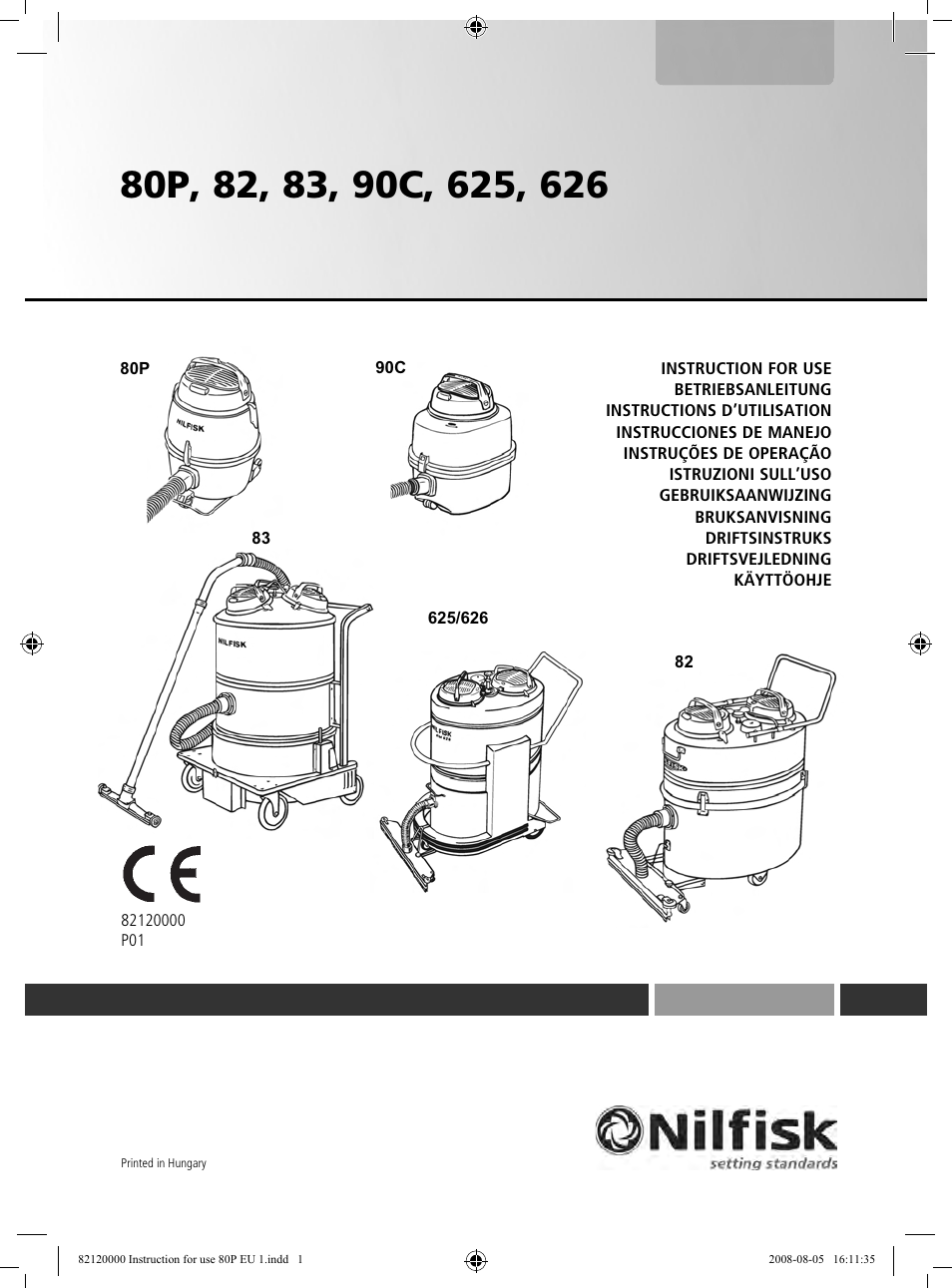 Nilfisk-Advance America 82 User Manual | 60 pages