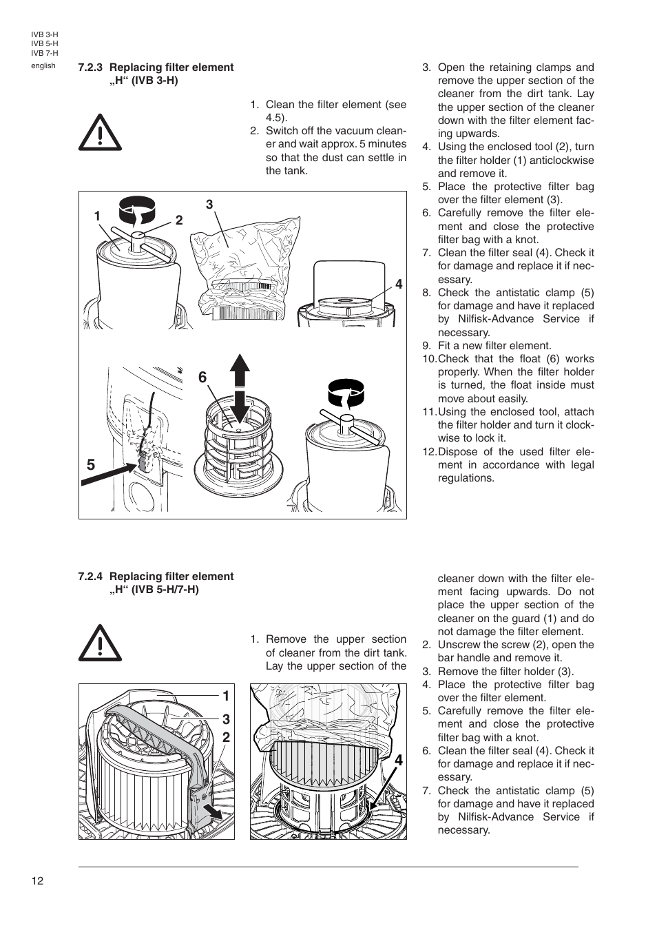 Nilfisk-Advance America IVB 5-H User Manual | Page 14 / 19